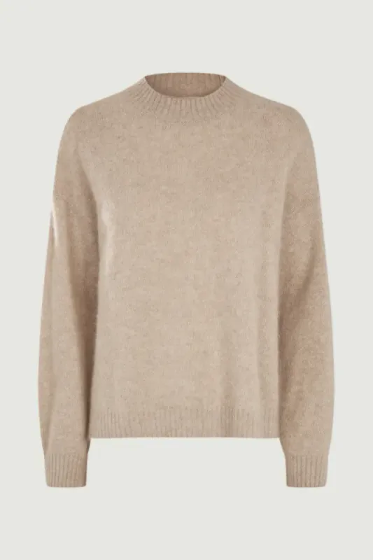 Lola Knit Sweater Beige Melange Six Ámes