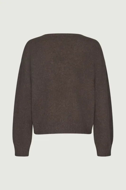 Paige Argyle Sweater Espresso Brown