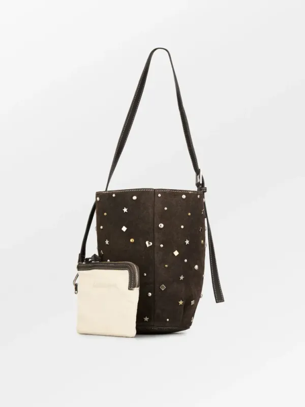 Studra Tuli Bag Chocolate Torte Suede Leather Bag Beck Söndergaard