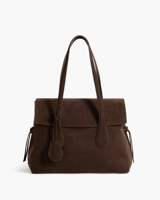 Hovedbilde Lydia Tote Bag Suede Chocolate Flattered