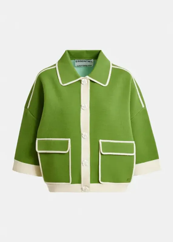 Jugly Knit Cardigan Spirulina green Essentiel Antwerp