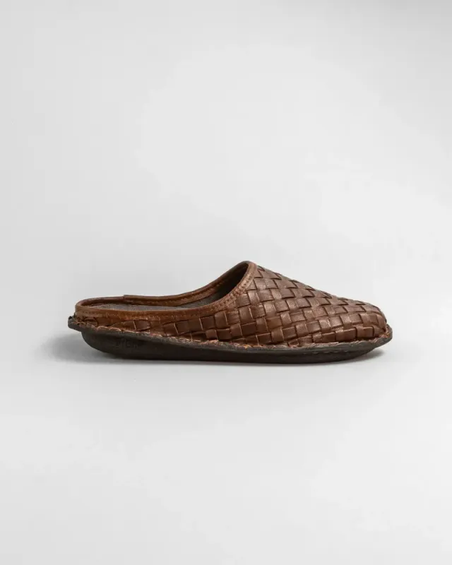 Roma Woven Leather Cocoa Brown Viba