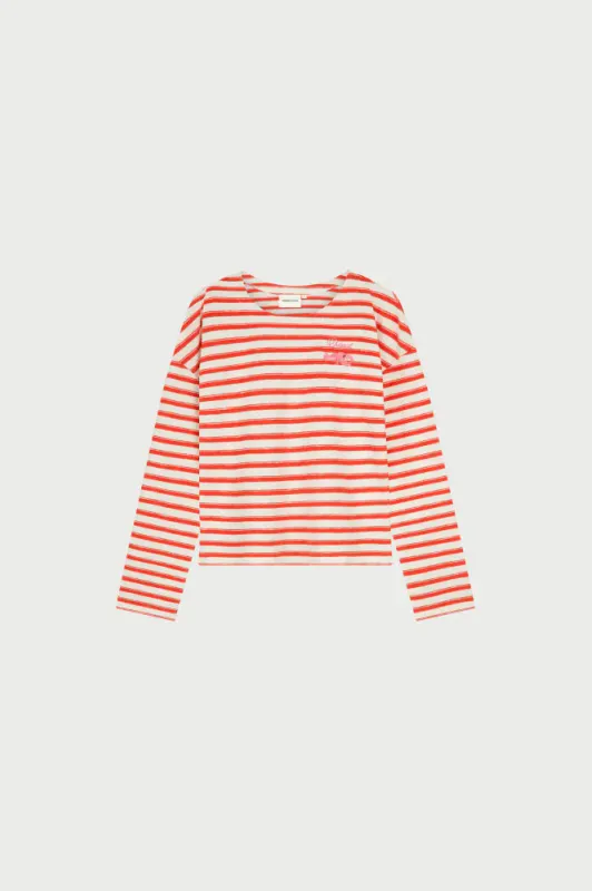 Celina Top Cozy White / Tangerine Tango Fabienne Chapot
