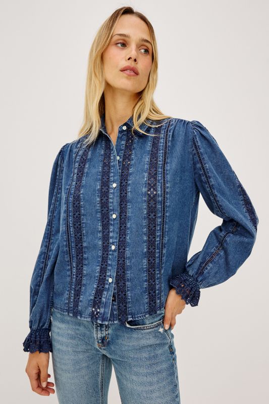 Rowen Blouse Classic Blue Rails