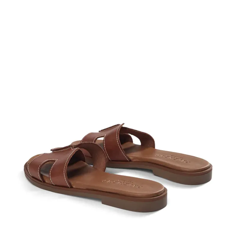 Pam Tan Leather Sandal Pavement