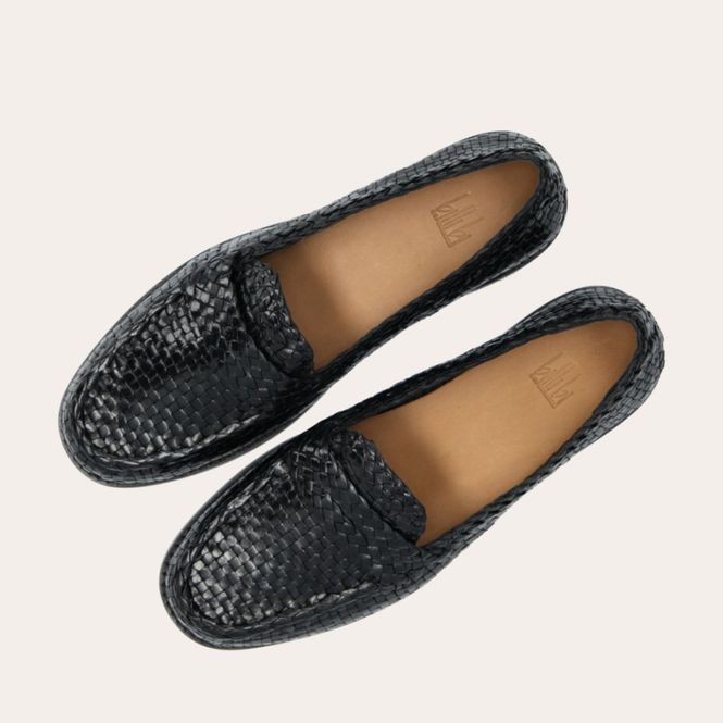 Hovedbilde A9575 Black Nappa Flettet Loafers Billi Bi