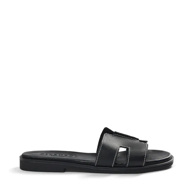 Hovedbilde Pam Black Leather Sandal Pavement