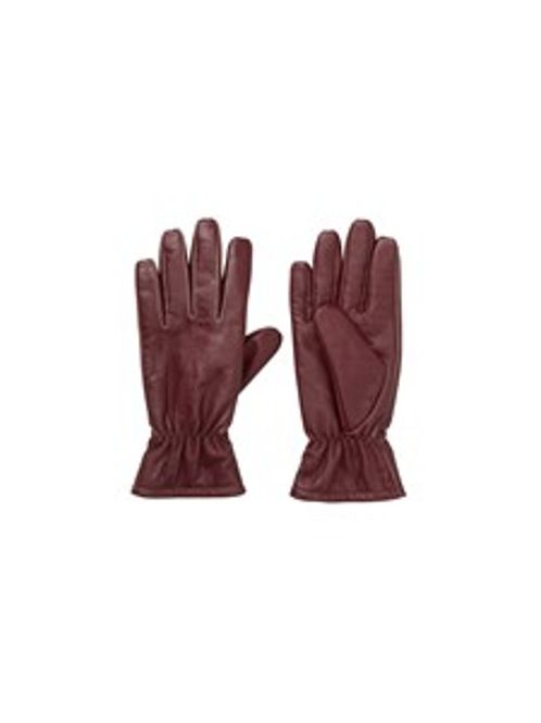 Hovedbilde Smooth Leather Gloves Burgundy Beck Söndergaard
