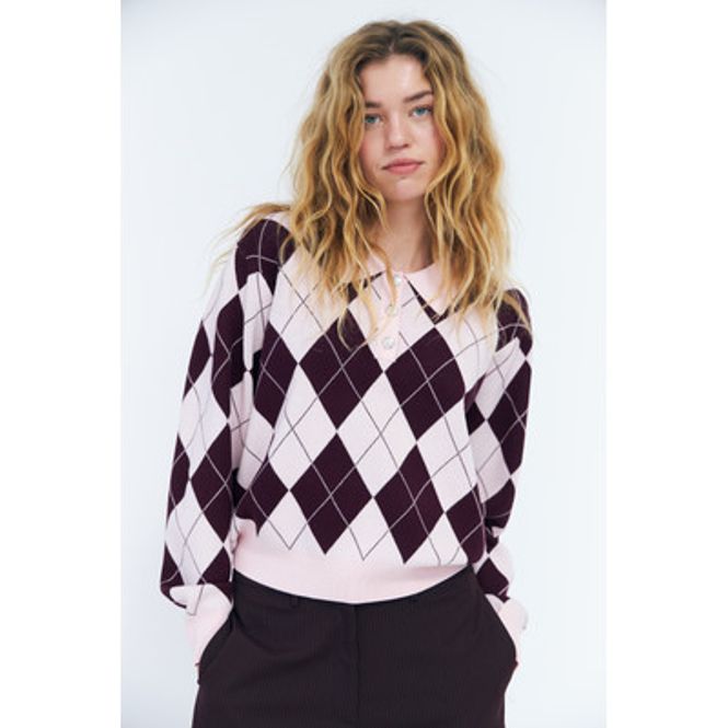 Hovedbilde Lovemycras Pullover Pink Grape Check Cras