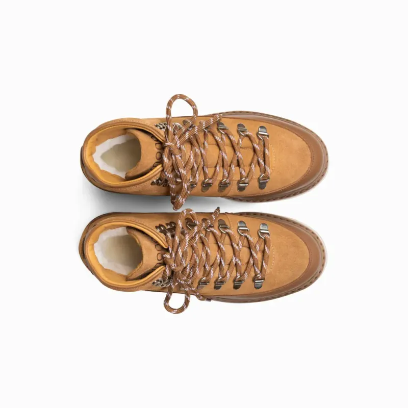 Core Cap Suede Cognac Vintersko Mono