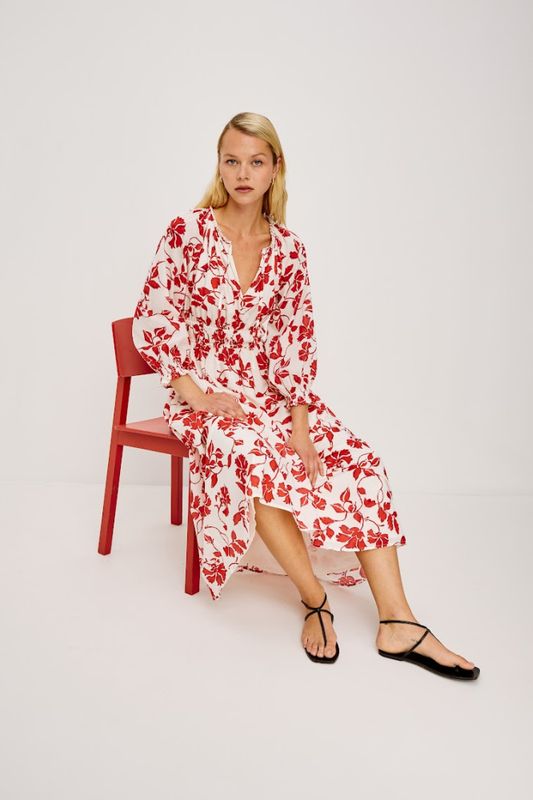 Matia Dress Red Jasmine Rails