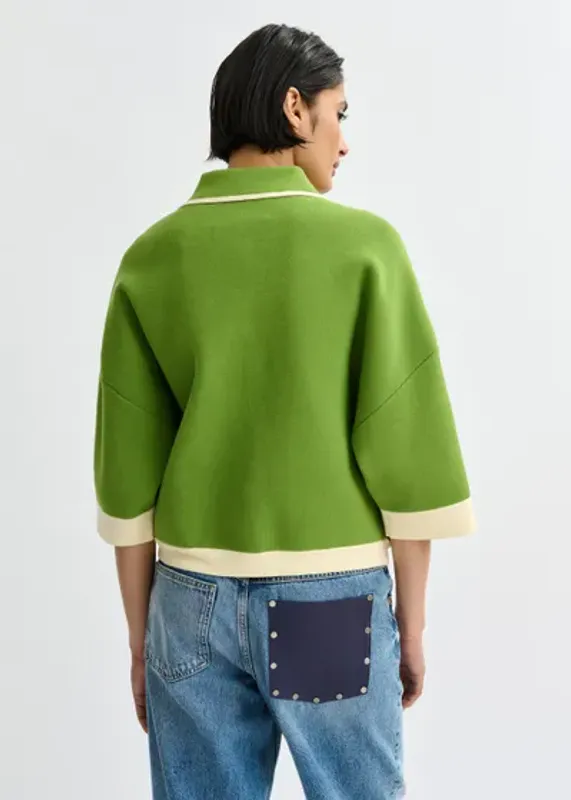 Jugly Knit Cardigan Spirulina green Essentiel Antwerp