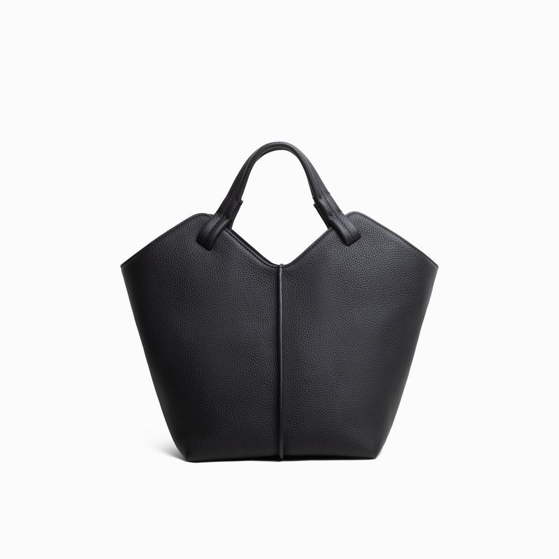 Maya Grainded Black Leather Bag Jim Rickey